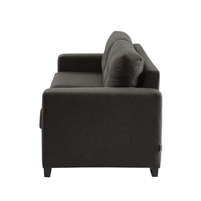 Byron 3-Seater Fabric Sofa - Charcoal - With 2-Year Warranty