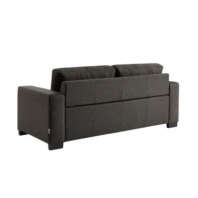 Byron 3-Seater Fabric Sofa - Charcoal - With 2-Year Warranty