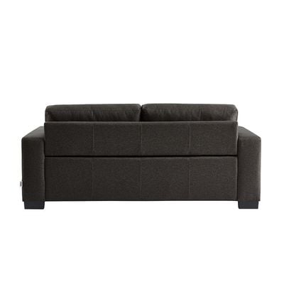 Byron 3-Seater Fabric Sofa - Charcoal - With 2-Year Warranty