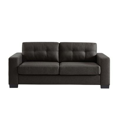 Byron 3-Seater Fabric Sofa - Charcoal - With 2-Year Warranty