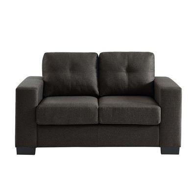 Byron 5-Seater Fabric Sofa Set - Charcoal - With 2-Year Warranty