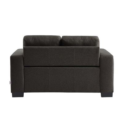 Byron 5-Seater Fabric Sofa Set - Charcoal - With 2-Year Warranty