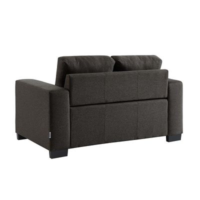 Byron 2-Seater Fabric Sofa - Charcoal - With 2-Year Warranty