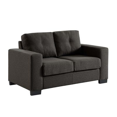 Byron 2-Seater Fabric Sofa - Charcoal - With 2-Year Warranty