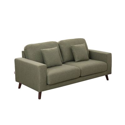 Caspian 3-Seater Fabric Sofa - Light Green - With 2-Year Warranty