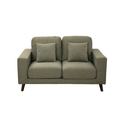 Caspian 2-Seater Fabric Sofa - Light Green – With 2-Year Warranty