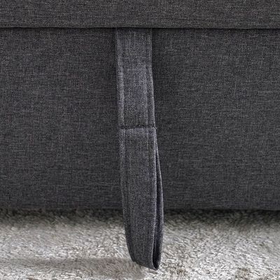 Castro 3-Seater Reversible Fabric Corner Sofa Bed with Storage and USB Port - Grey