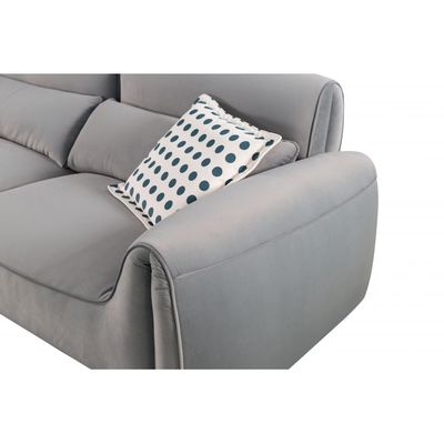 Clairmont 3-Seater Fabric Sofa - Foggy Grey - With 5-Year Warranty