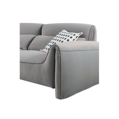 Clairmont 3-Seater Fabric Sofa - Foggy Grey - With 5-Year Warranty