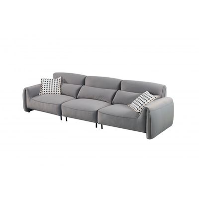 Clairmont 3-Seater Fabric Sofa - Foggy Grey - With 5-Year Warranty