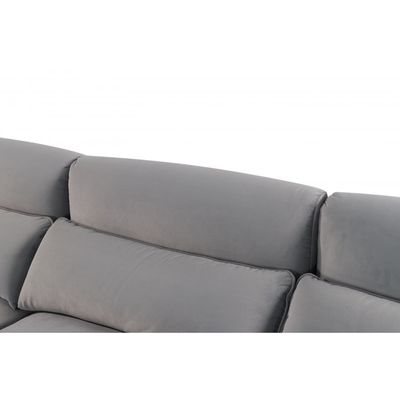 Clairmont 3-Seater Fabric Sofa - Foggy Grey - With 5-Year Warranty