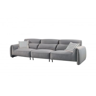 Clairmont 3-Seater Fabric Sofa - Foggy Grey - With 5-Year Warranty