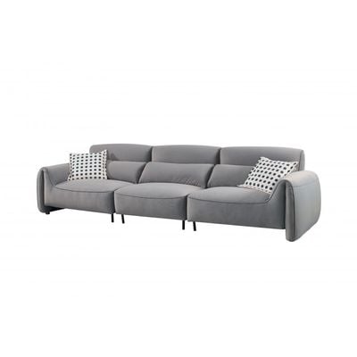 Clairmont 3 Seater Fabric Sofa - Foggy Grey