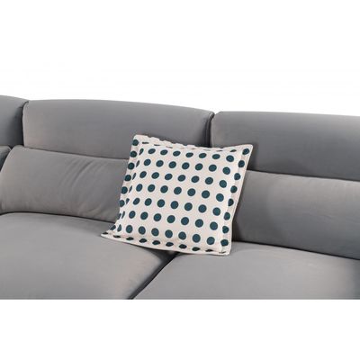 Clairmont 3-Seater Fabric Sofa - Foggy Grey - With 5-Year Warranty