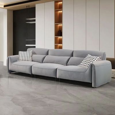 Clairmont 3-Seater Fabric Sofa - Foggy Grey - With 5-Year Warranty