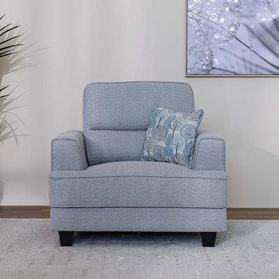 وينترفيل - أريكة قماشية بمقعد واحد - رمادي دافئ - مع ضمان لمدة عامين