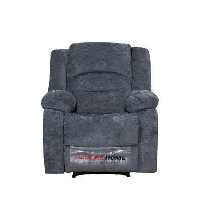 Dazler 1-Seater Fabric Recliner- Gray