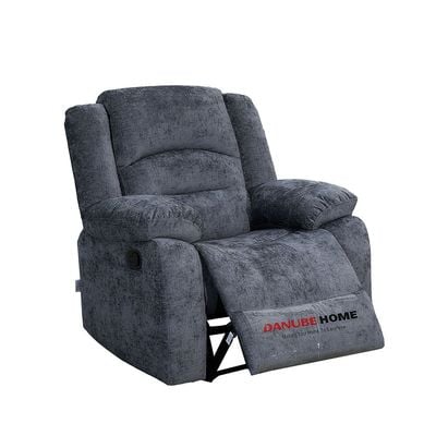 Dazler 1-Seater Fabric Recliner- Gray