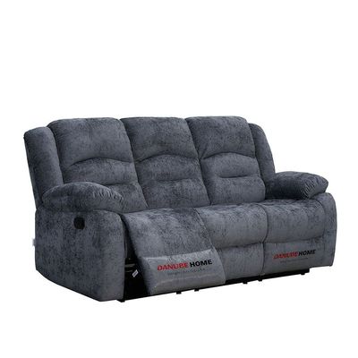 Dazler 3+2+1 Seater Fabric Recliner Set- Gray