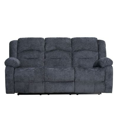 Dazler 3-Seater Fabric Recliner- Gray