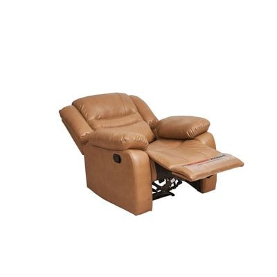 Dazler 1 Seater Air leather Recliner - Brown