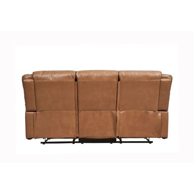 Dazler 3 Seater Air Leather Recliner - Brown