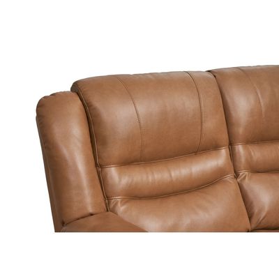 Dazler 3 Seater Air Leather Recliner - Brown