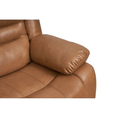 Dazler 3 Seater Air Leather Recliner - Brown