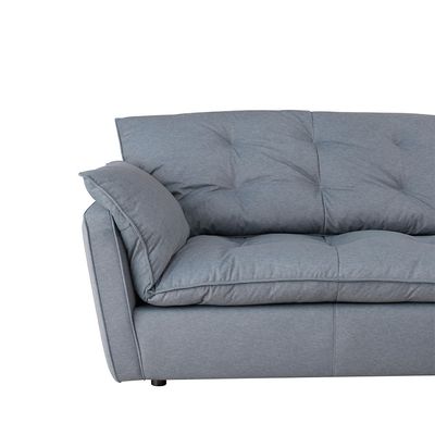 Zabel 4-Seater Fabric Sofa - Slate - With 5-Year Warranty