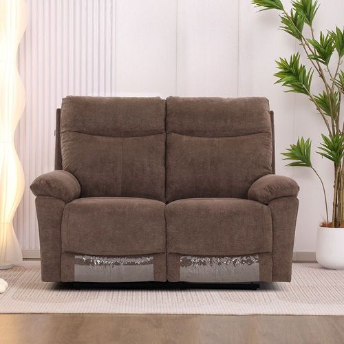 Valor 6-Seater Leather Recliner Set - Dark Brown - With 2-Year Warranty