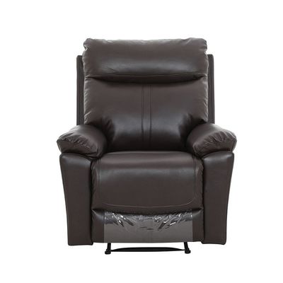 Valor 1-Seater Faux Leather Recliner - Dark Brown - With 2-Year Warranty