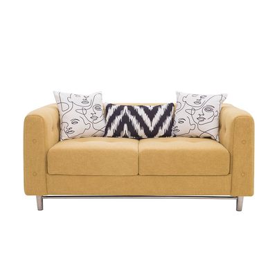 Lizzi 3+2+1 Seater Fabric Sofa Set- Yellow