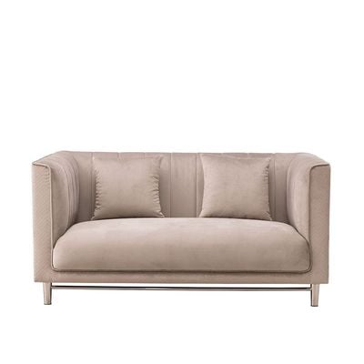 Verdant 2-Seater Fabric Sofa - Light Brown - With 2-Year Warranty