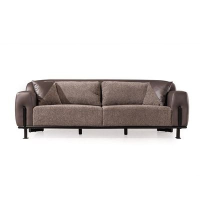 Prebbleton 3 Seater Fabric Sofa - Grey
