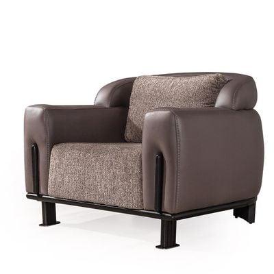 Prebbleton 1-Seater Fabric Sofa - Brown - With 2-Year Warranty