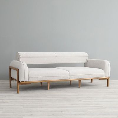 أوسلو - أريكة قماشية 3 مقاعد - بيج - مع ضمان لمدة عامين