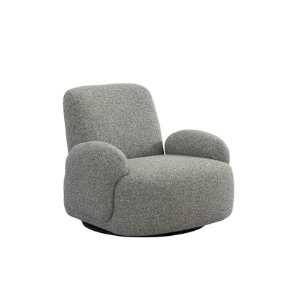 Nairobi 1 Seater Fabric Swivel Chair - Beige