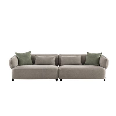 Azkar 4-Seater Fabric Sofa - Taupe - With 2-Year Warranty