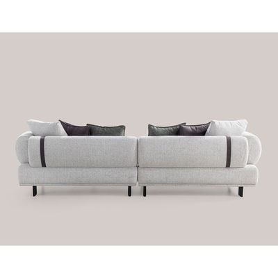 Elizar 4+1+1 Seater Fabric Sofa Set - Multi Color