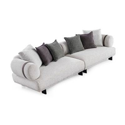 Elizar 4 Seater Fabric Sofa - Beige