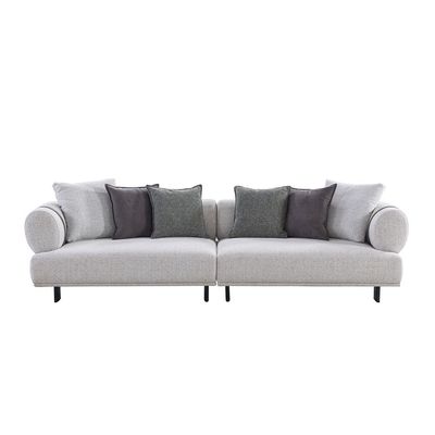 Elizar 4 Seater Fabric Sofa - Beige