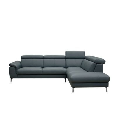 Aston 5-Seater Right Corner Faux Leather Sofa - Teal - With 2-Year Warranty