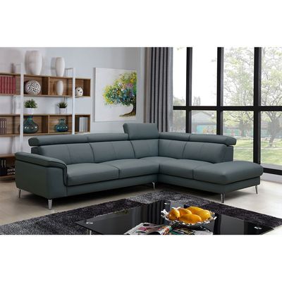 Aston 5-Seater Right Corner Faux Leather Sofa - Teal - With 2-Year Warranty