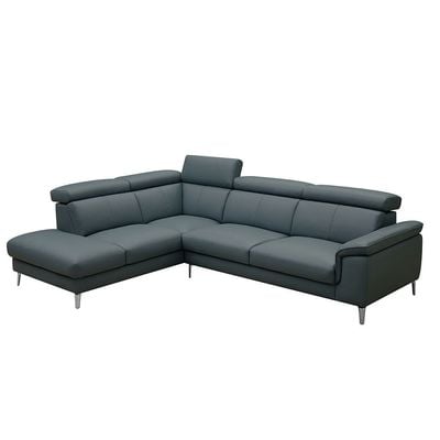 Aston 5-Seater Left Corner Faux Leather Sofa -Teal - With 2-Year Warranty