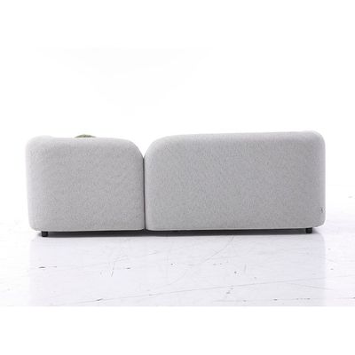 Lindon 3 Seater Fabric Sofa - Off White / Moss Green