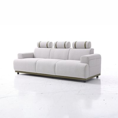 Marnel  3 Seater Fabric Sofa - Beige