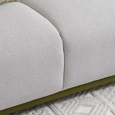 Marnel 3-Seater Fabric Sofa - Beige - With 2-Year Warranty