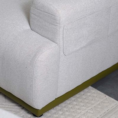 Marnel 1-Seater Fabric Sofa - Beige - With 2-Year Warranty