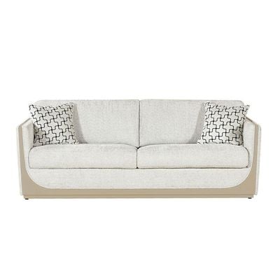 Westeros 3-Seater Fabric Sofa - Light Beige/Champagne - With 2-Year Warranty
