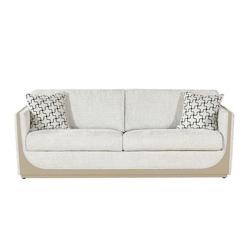 Westeros 3-Seater Fabric Sofa - Light Beige/Champagne - With 2-Year Warranty